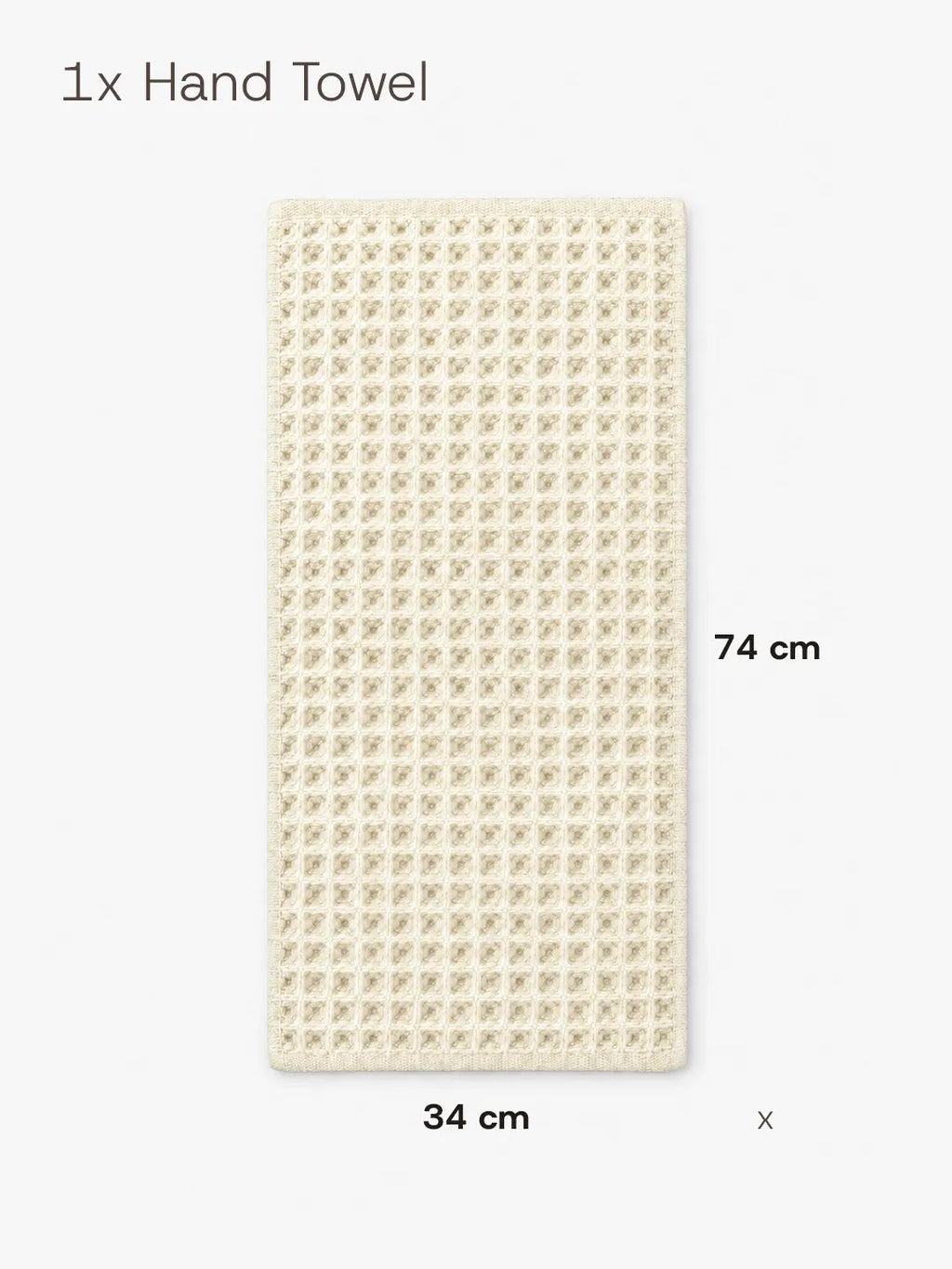 Waffle Hand Towel Soft Tones Avela™