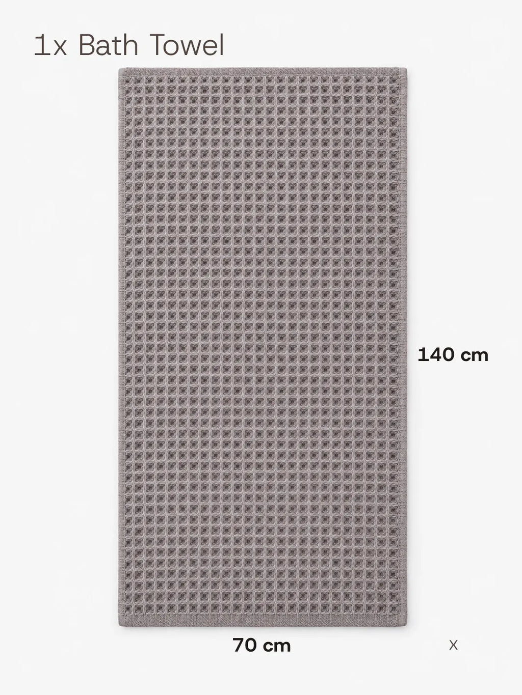 Waffle Bath Towel Soft Tones Avela™