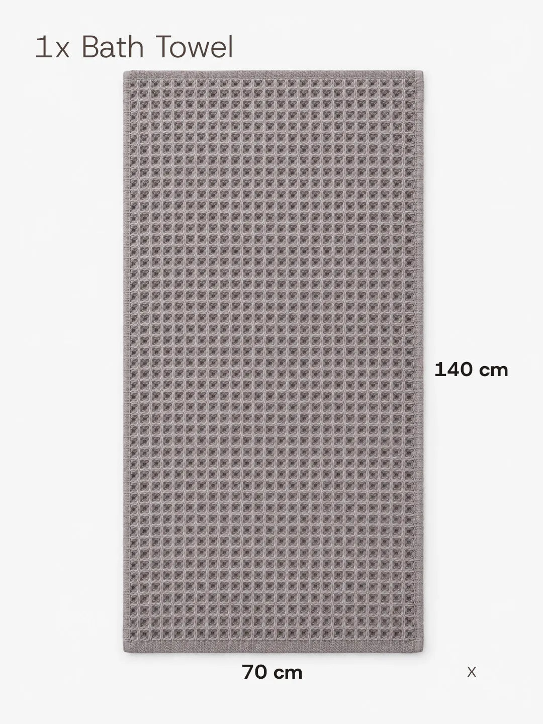Waffle Bath Towel Soft Tones Avela™
