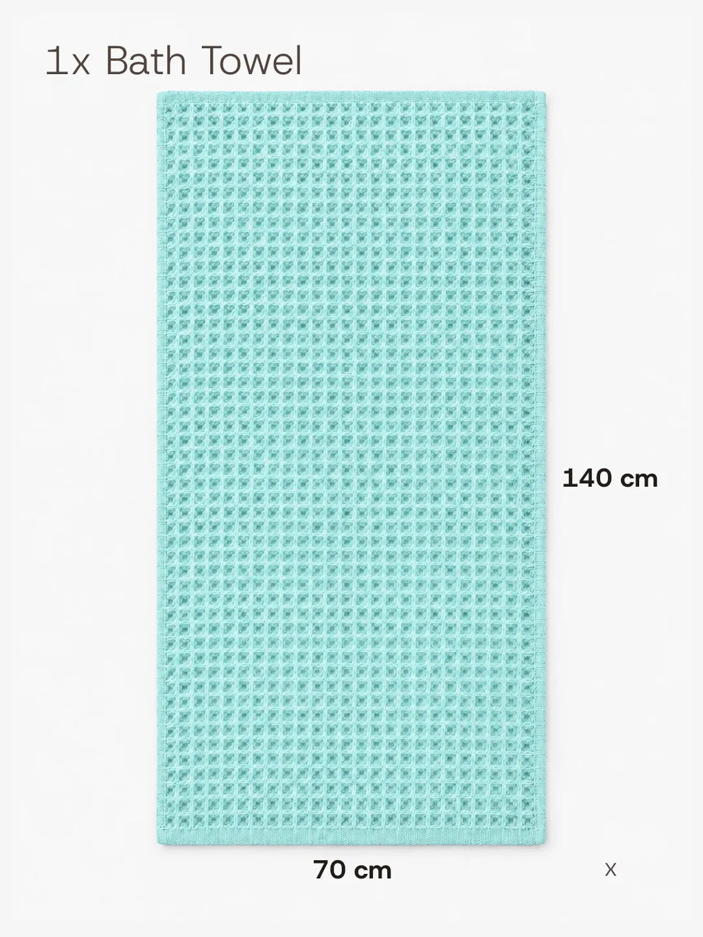 Waffle Bath Towel Soft Tones Avela™