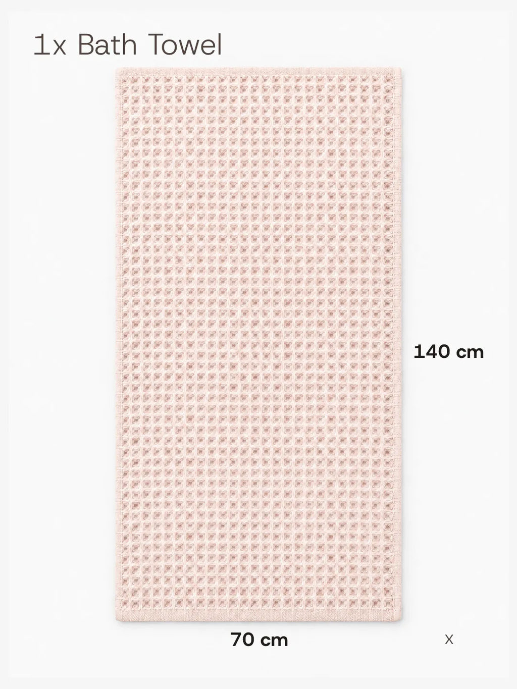 Waffle Bath Towel Soft Tones Avela™