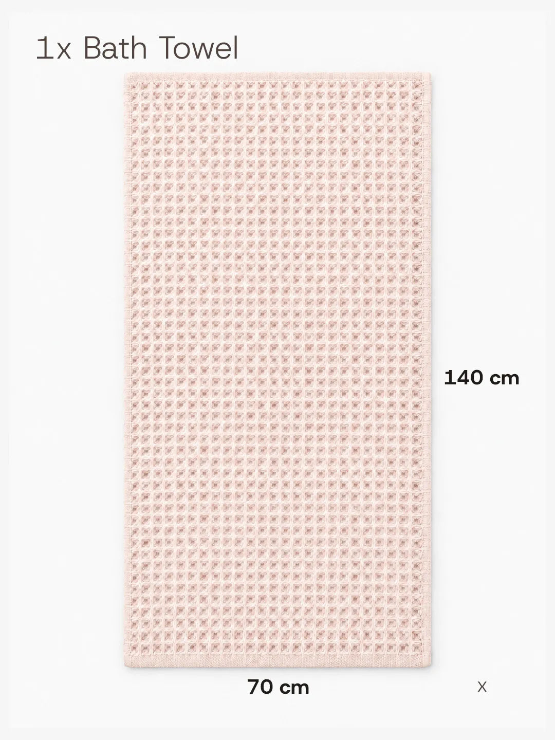 Waffle Bath Towel Soft Tones Avela™