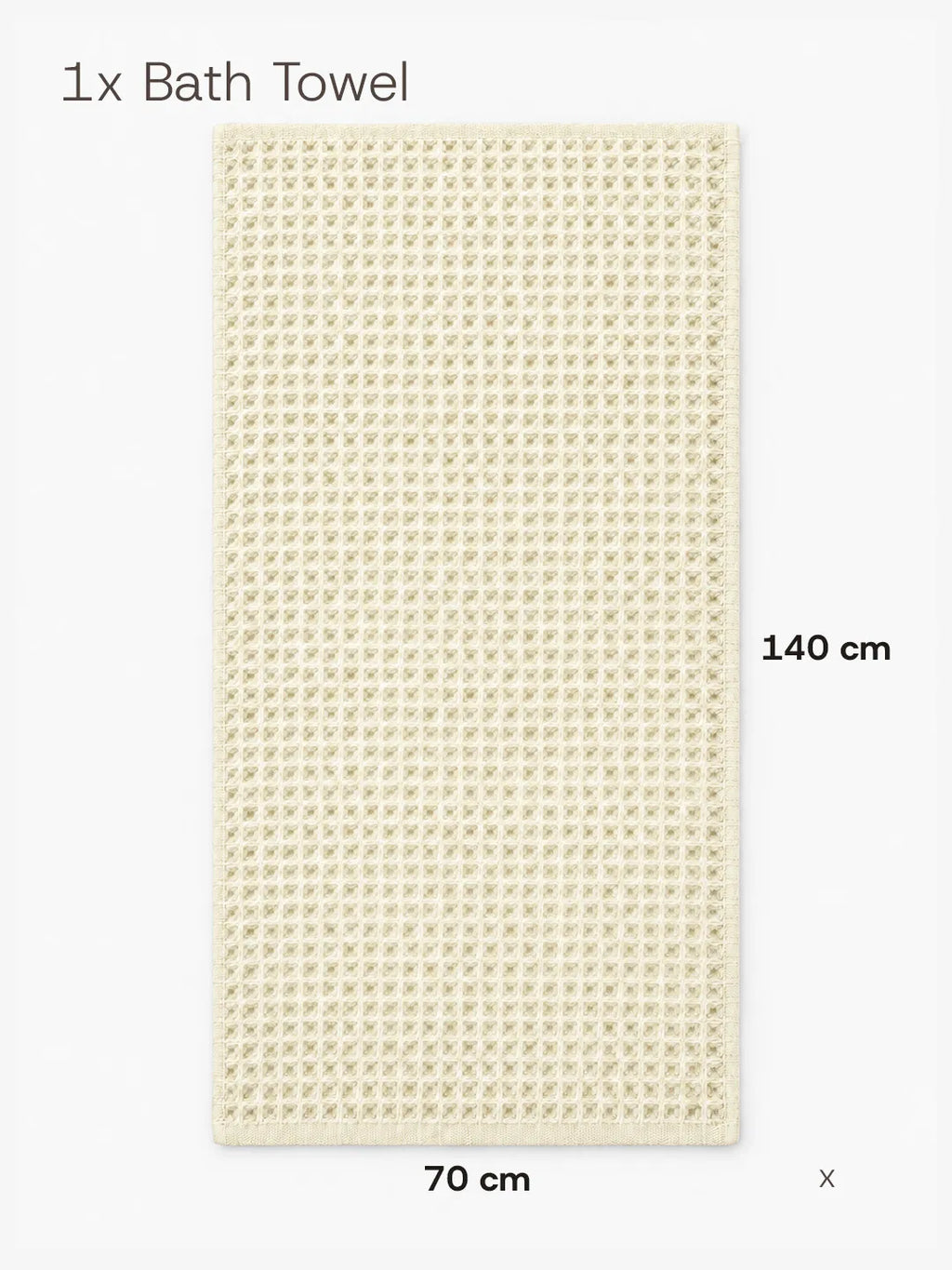 Waffle Bath Towel Soft Tones Avela™