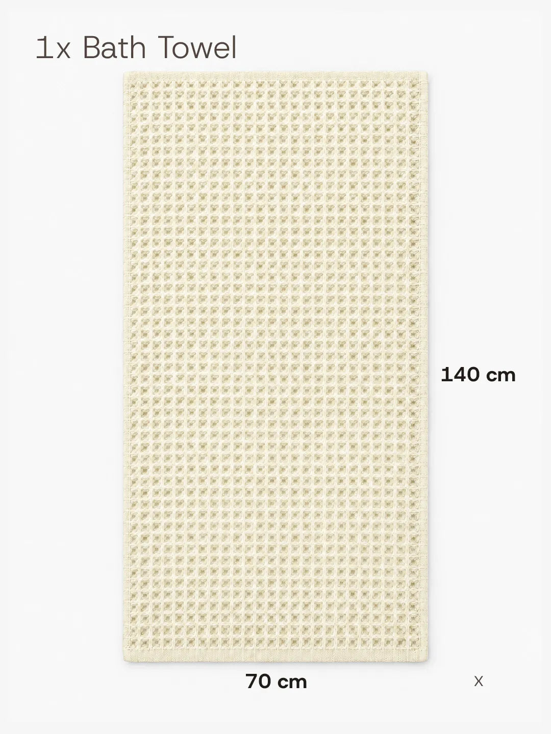 Waffle Bath Towel Soft Tones Avela™