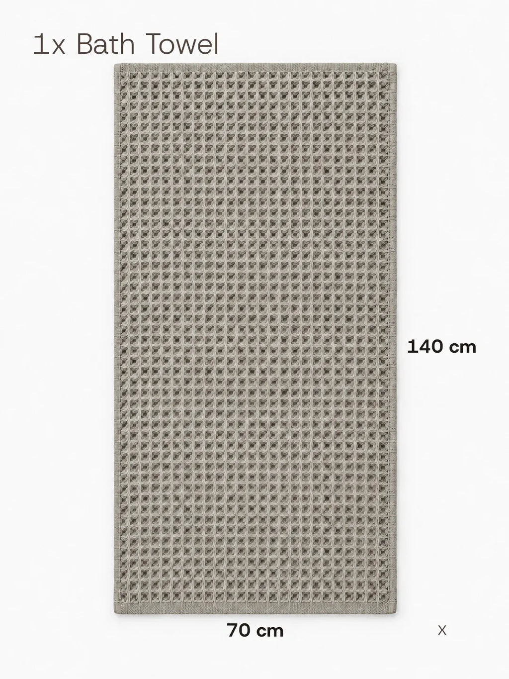 Waffle Bath Towel Earth Tones Avela™