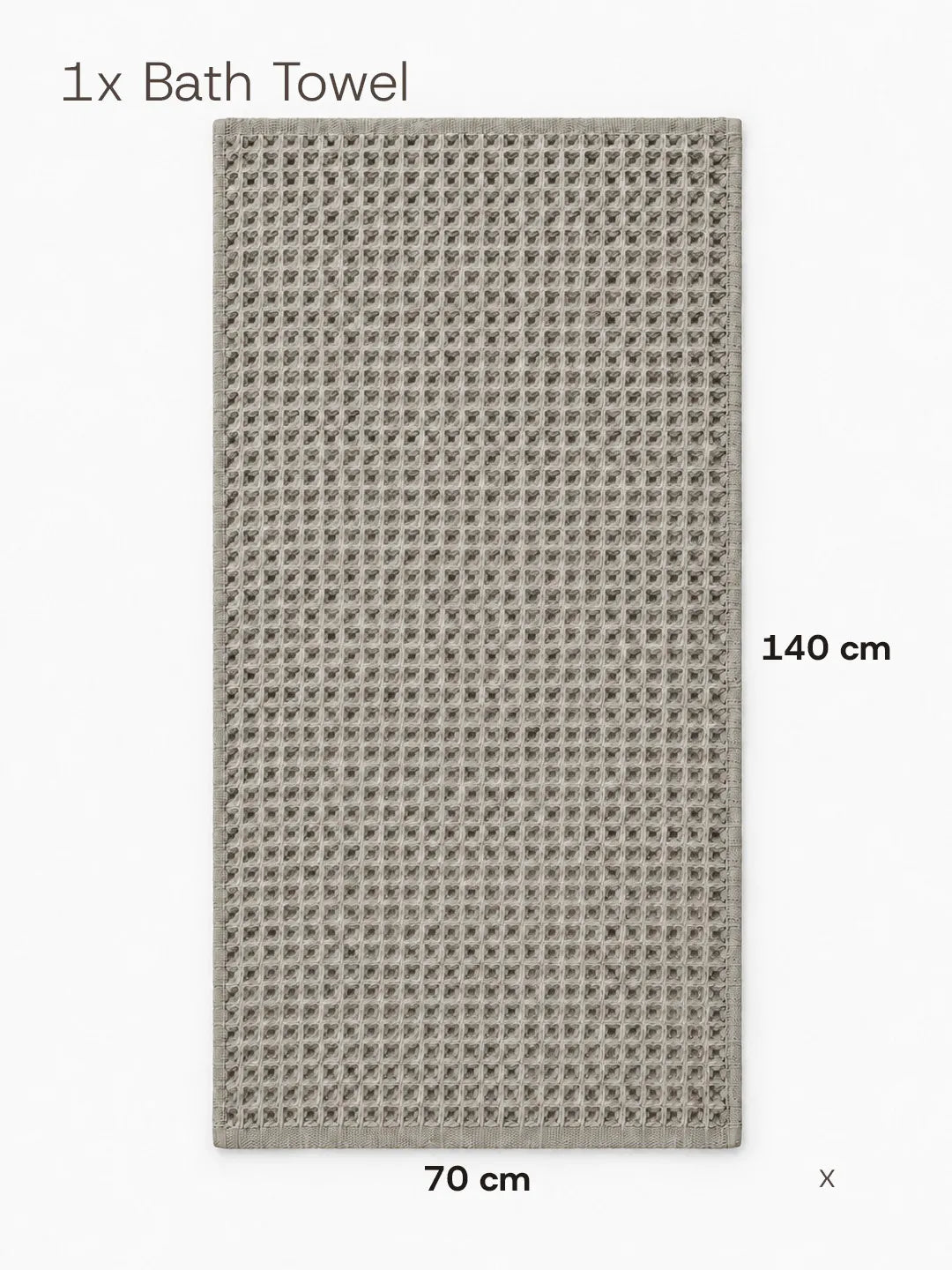 Waffle Bath Towel Earth Tones Avela™