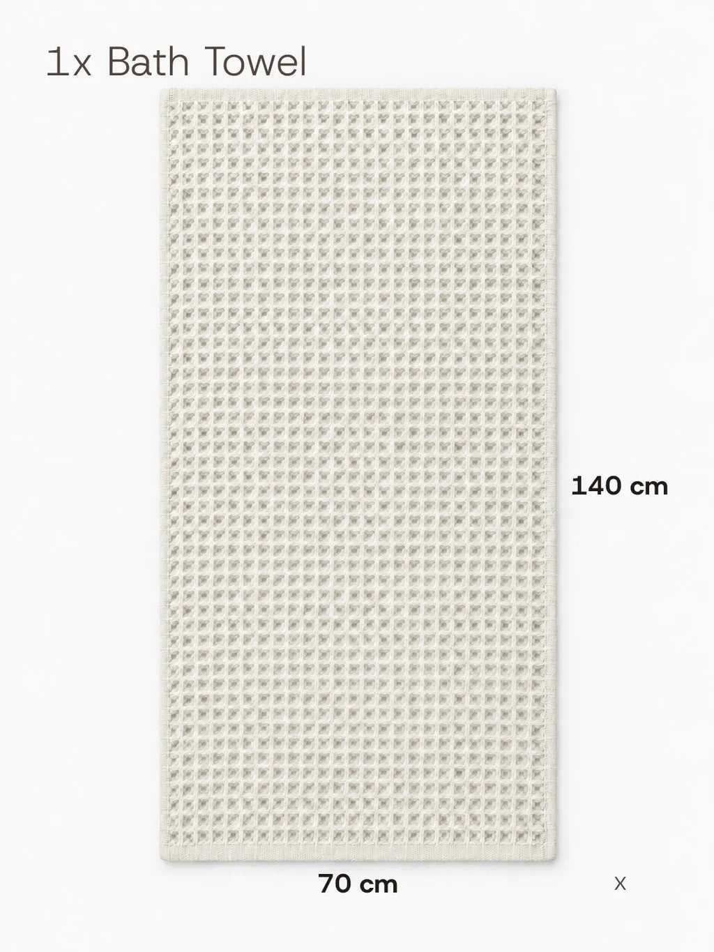 Waffle Bath Towel Earth Tones Avela™