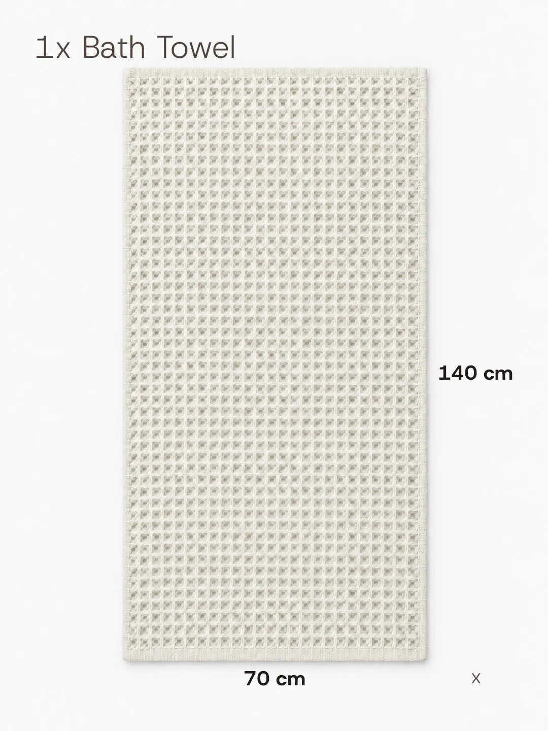 Waffle Bath Towel Earth Tones Avela™