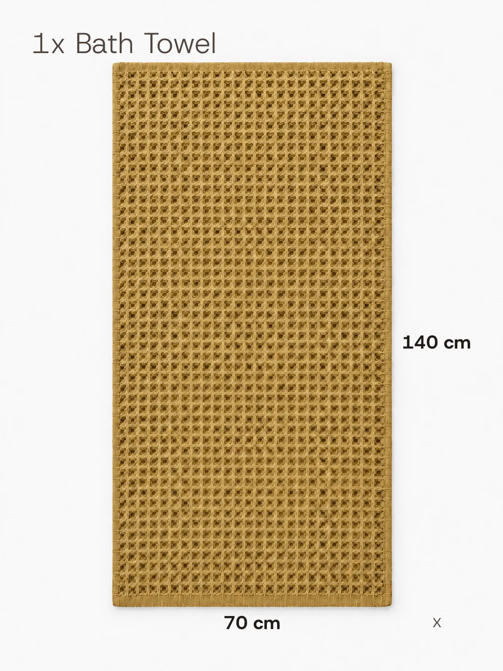 Avela™ 3-Piece Waffle Towel Set - Earth Tones