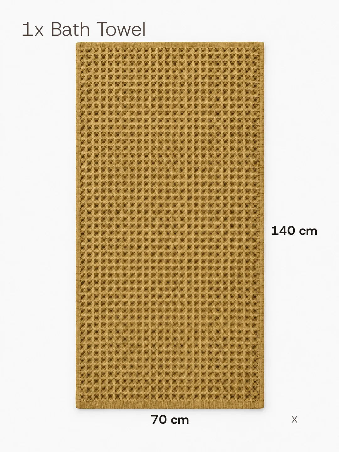 Avela™ 3-Piece Waffle Towel Set - Earth Tones