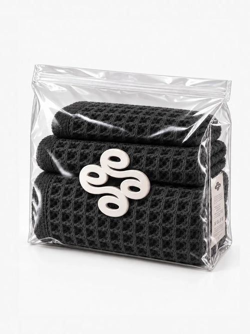 Avela™ 3-Piece Waffle Towel Set - Earth Tones