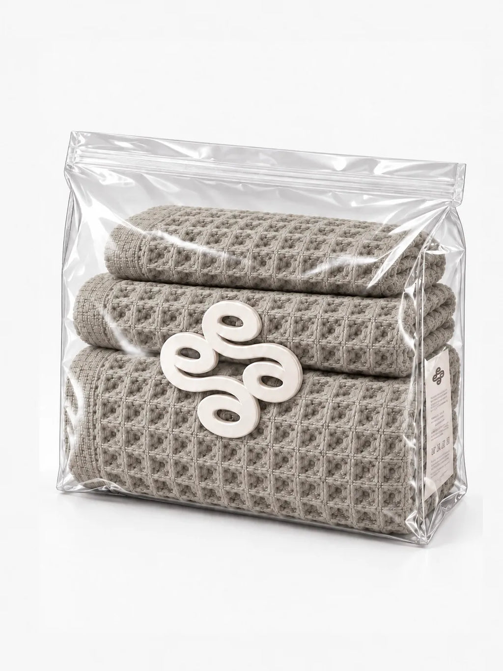 Avela™ 3-Piece Waffle Towel Set - Earth Tones