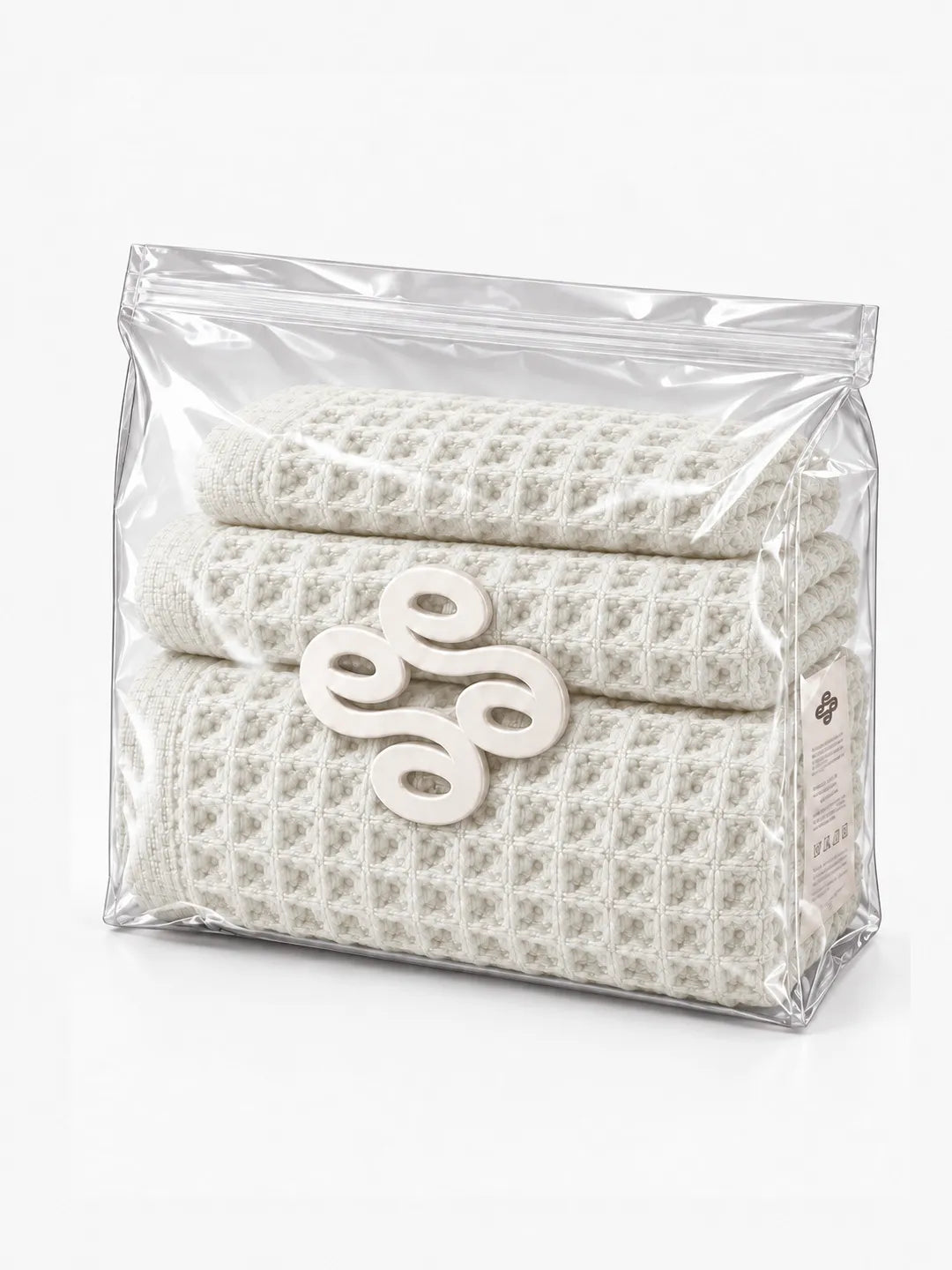 Avela™ 3-Piece Waffle Towel Set - Earth Tones