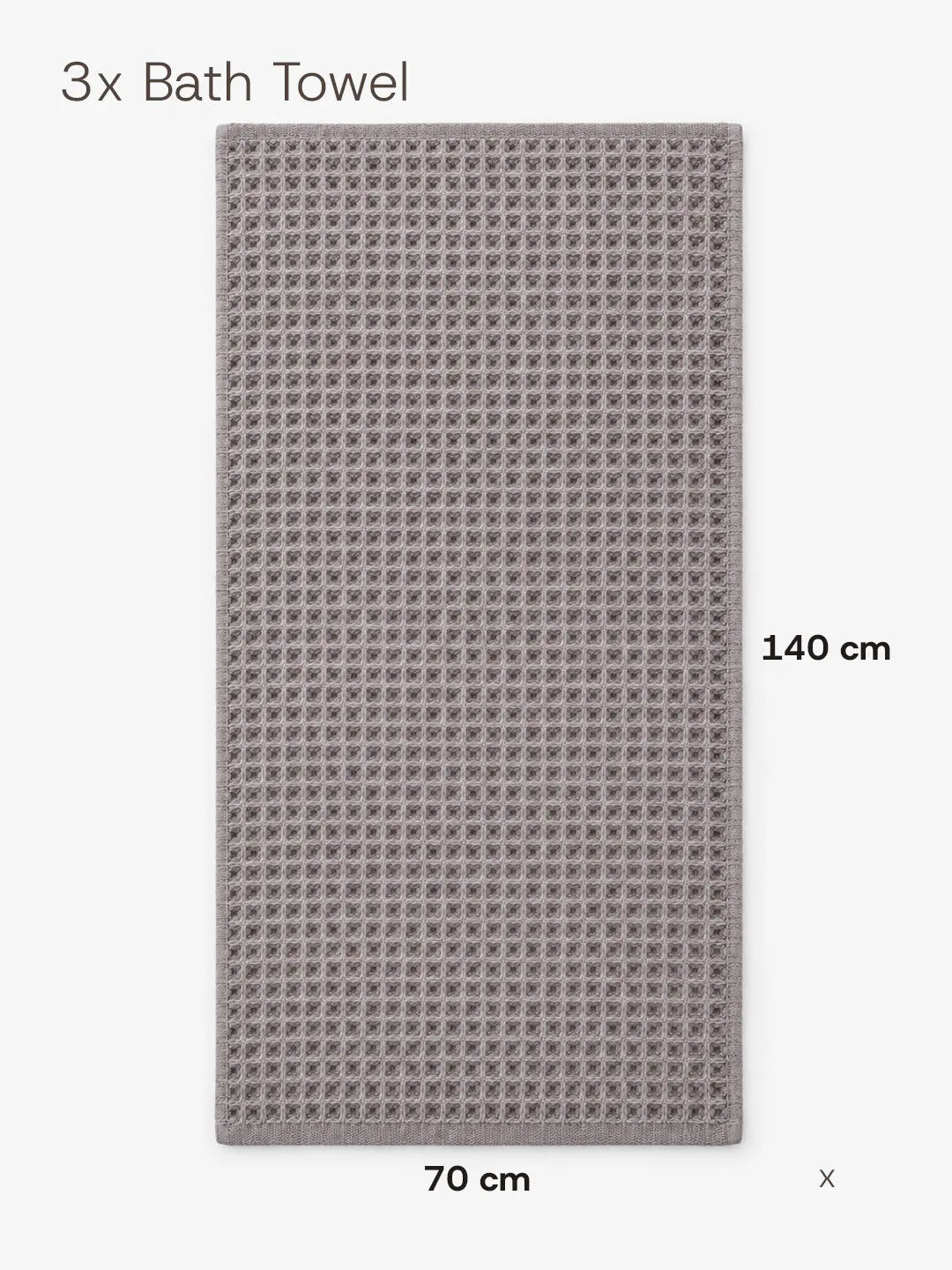 5pc Waffle Towel Set Soft Tones Avela™