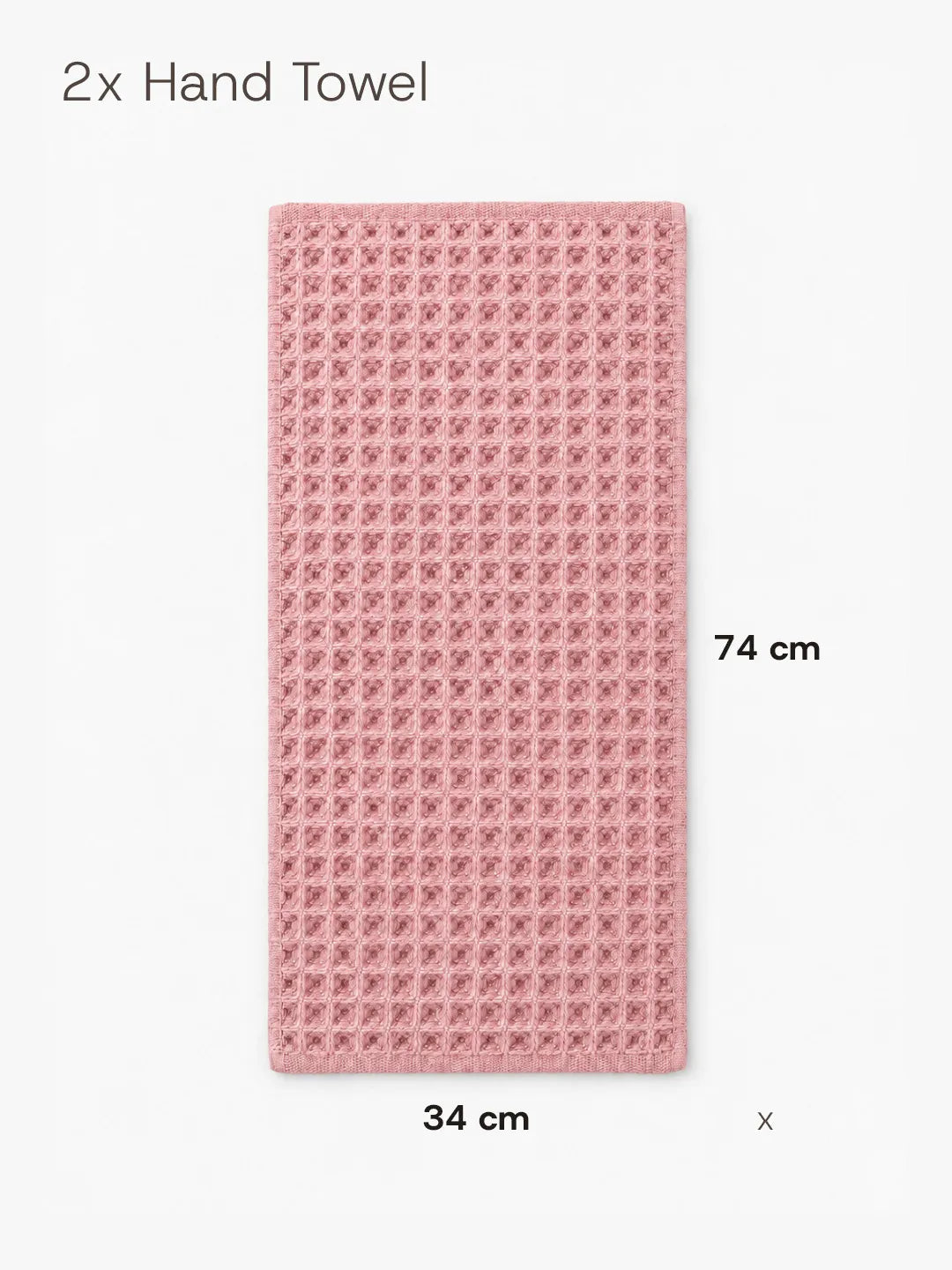 5pc Waffle Towel Set Soft Tones Avela™