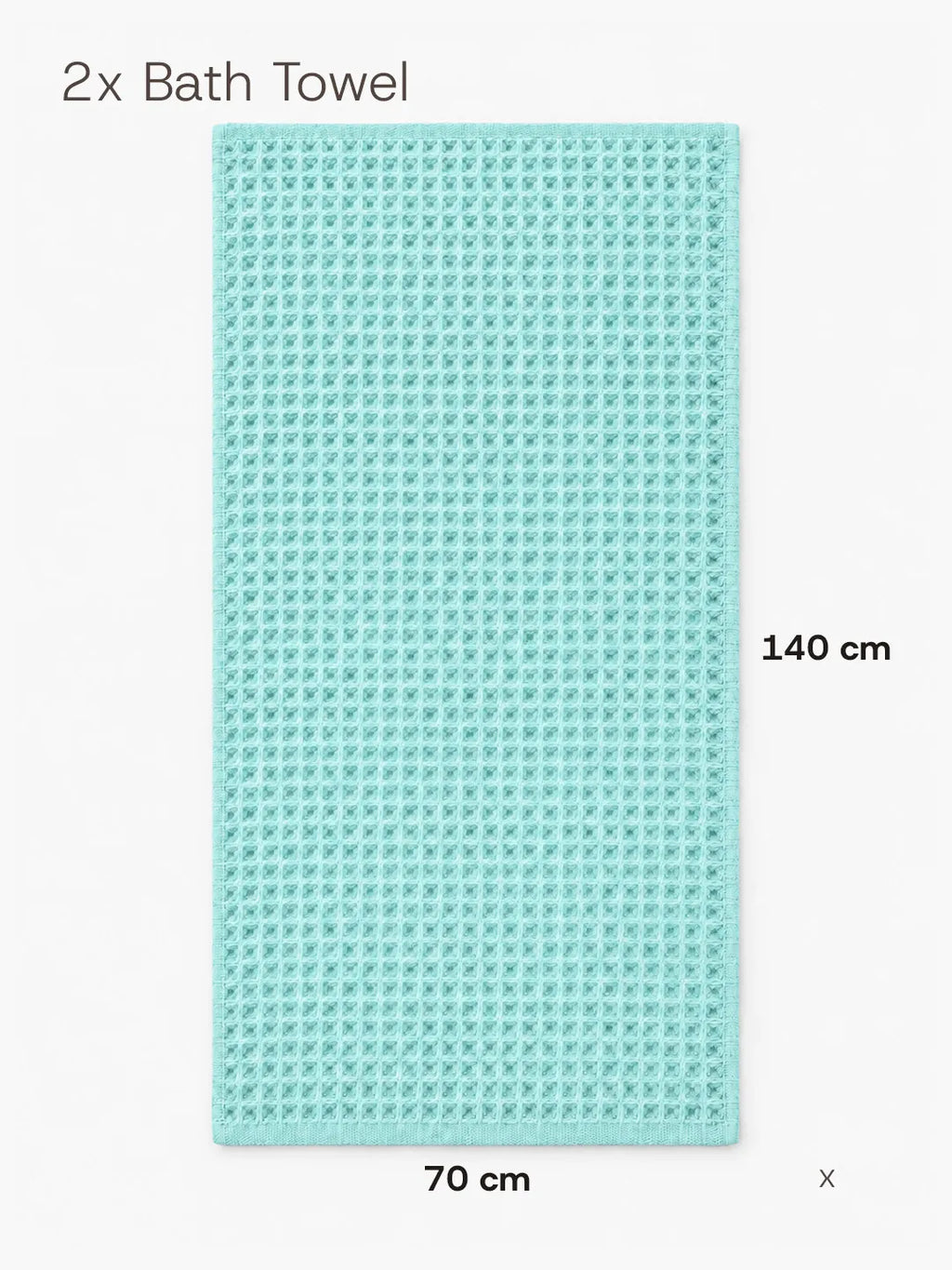 2pc Waffle Towel Set Soft Tones Avela™
