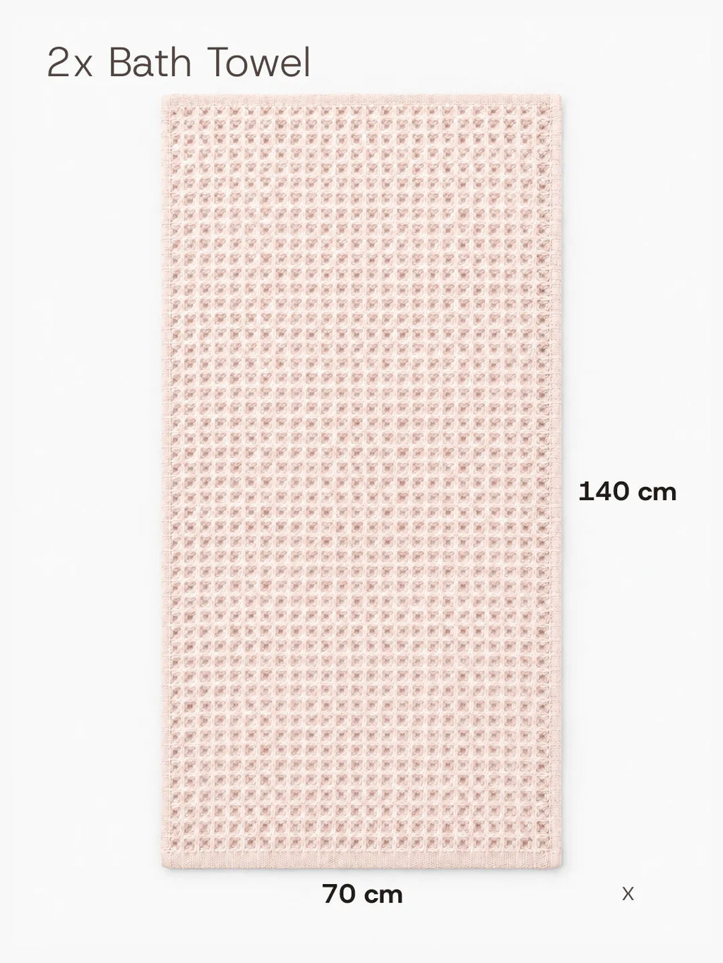 2pc Waffle Towel Set Soft Tones Avela™