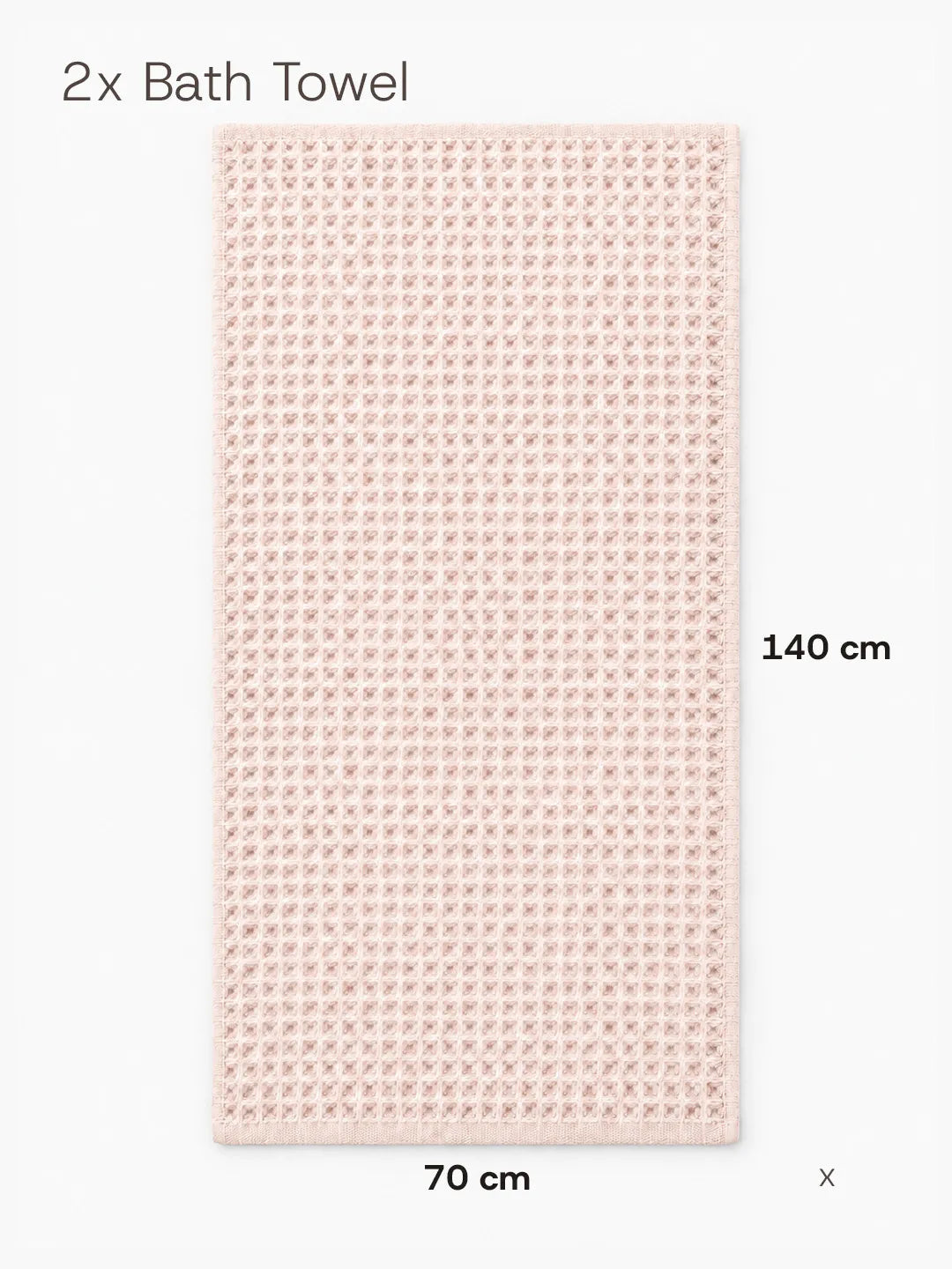 2pc Waffle Towel Set Soft Tones Avela™
