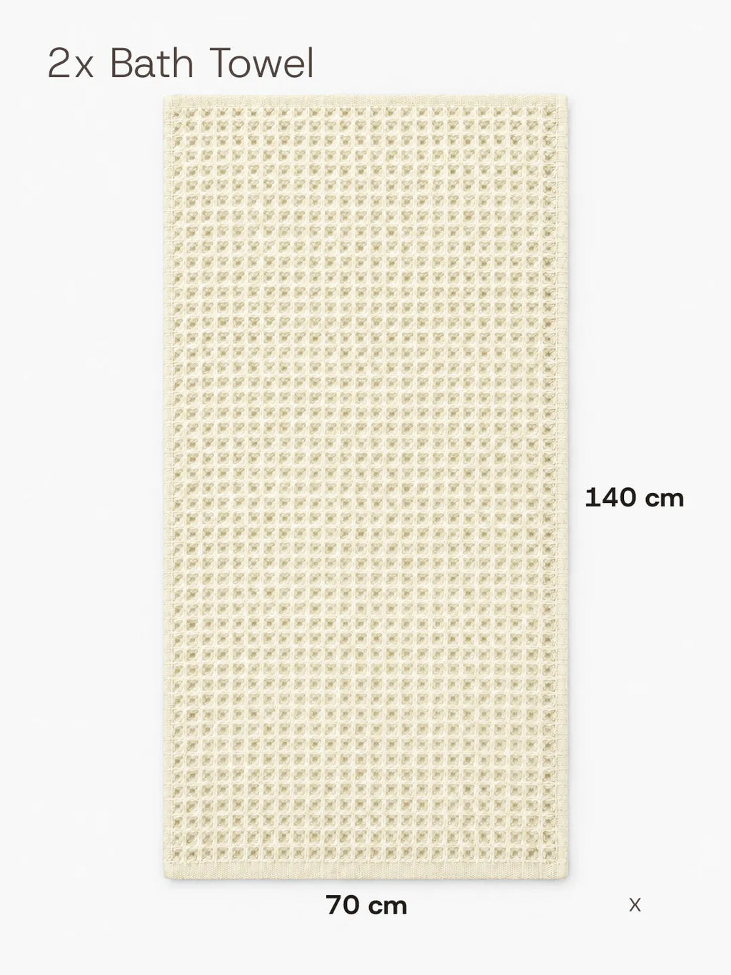 2pc Waffle Towel Set Soft Tones Avela™