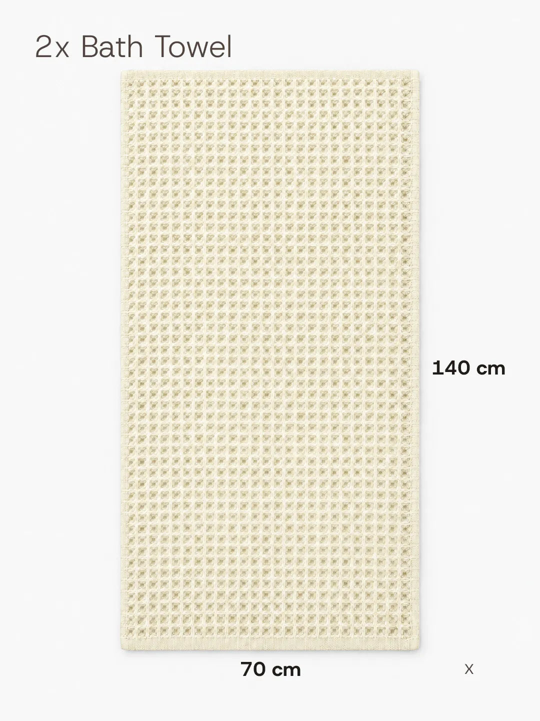 2pc Waffle Towel Set Soft Tones Avela™
