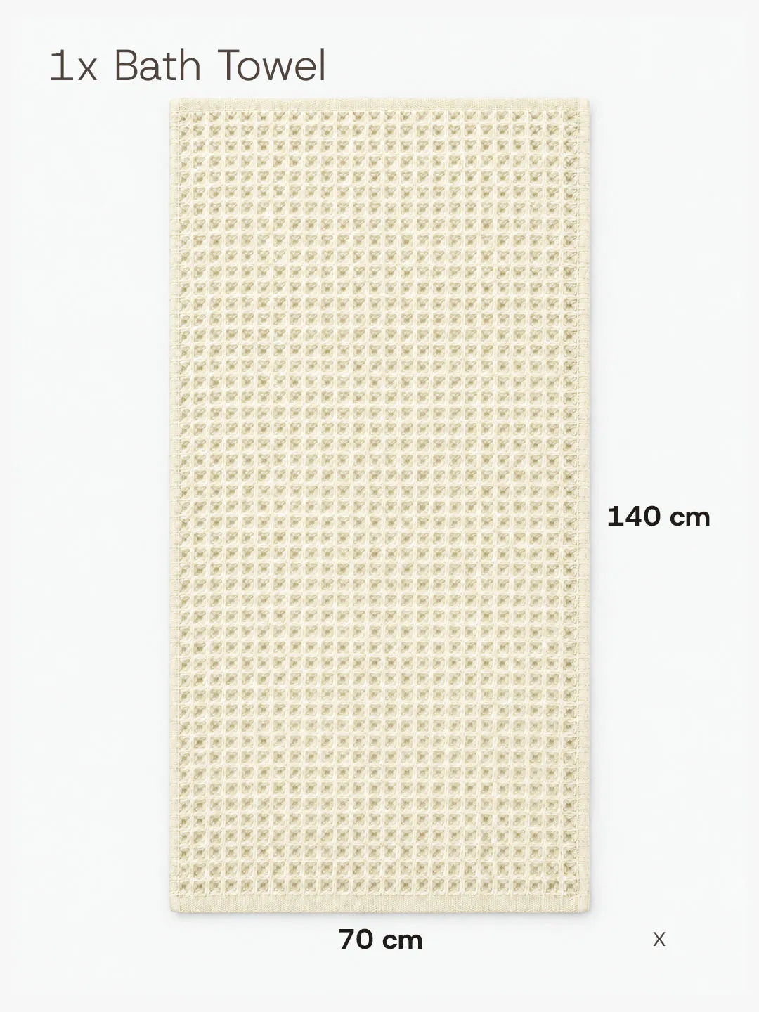 Avela™ 3-Piece Waffle Towel Set - Soft Tones