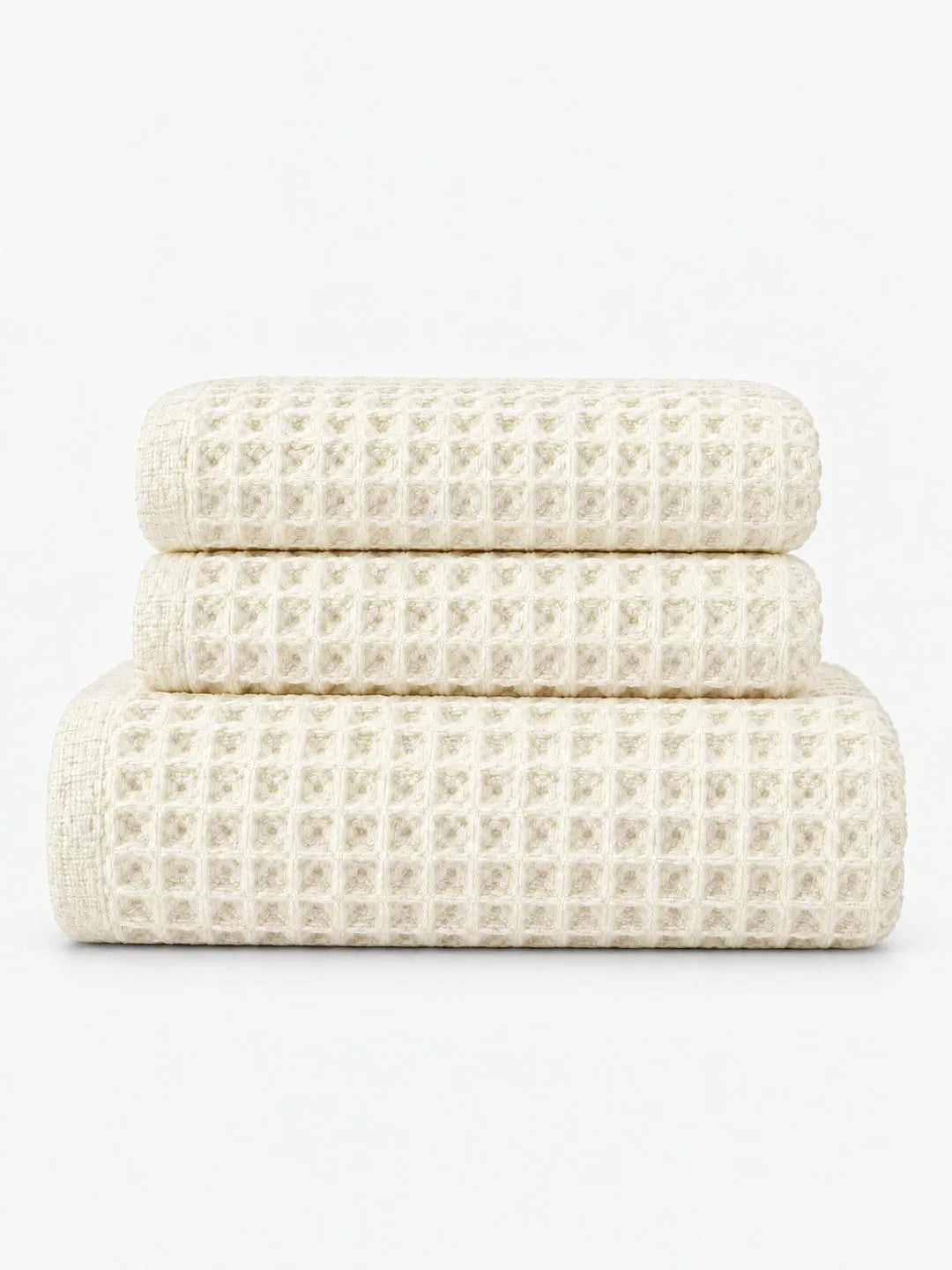 Avela™ 3-Piece Waffle Towel Set - Soft Tones