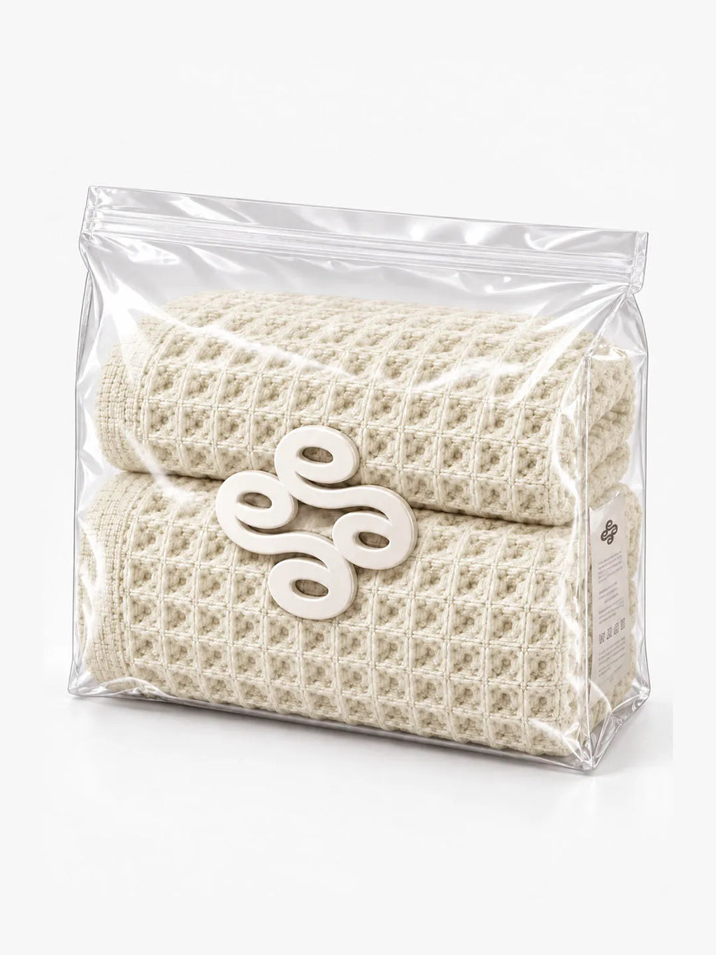 Avela™ 3-Piece Waffle Towel Set - Soft Tones