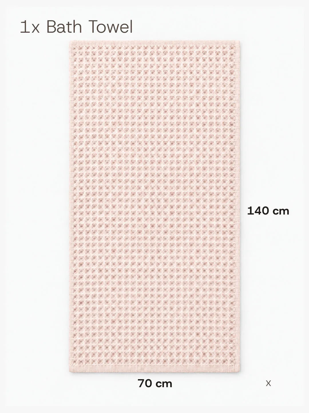 Avela™ 3-Piece Waffle Towel Set - Soft Tones